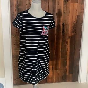 M striped t-shirt dress